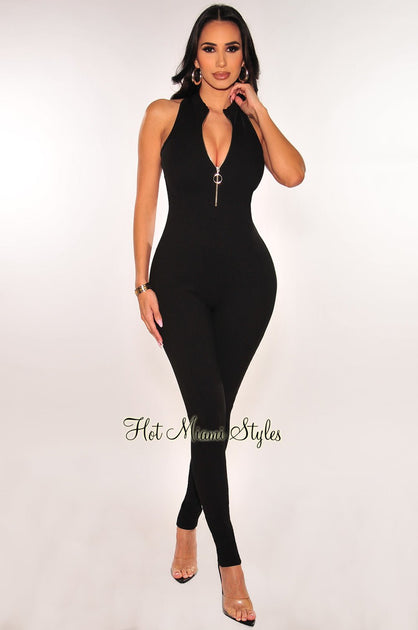 Women's Flattering Black Sleeveless Bodysuit - Sexy Mama