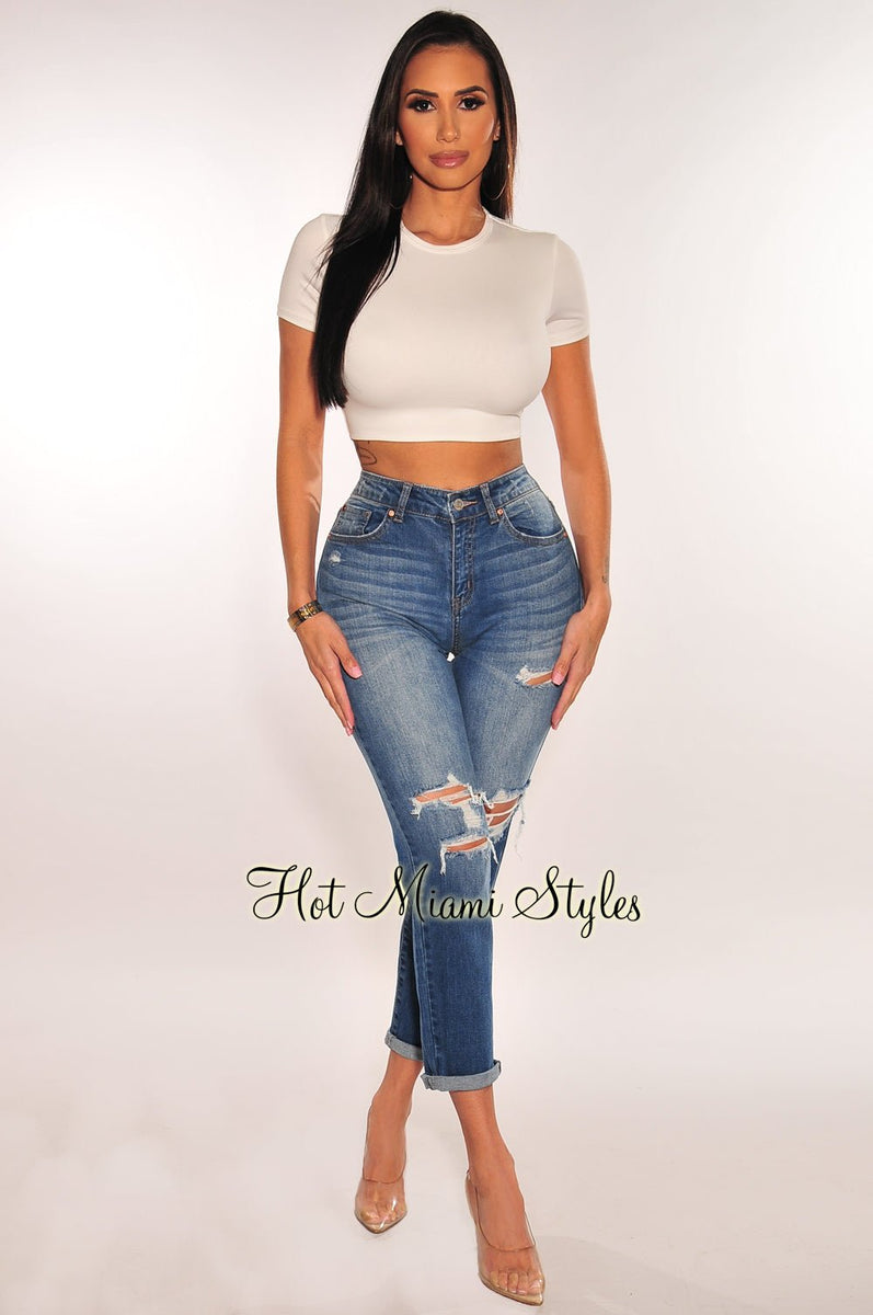 dark-denim-high-waist-ripped-