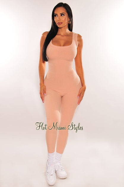 Cheeky Silhouette Hot Pink Slinky Jumpsuit - 8