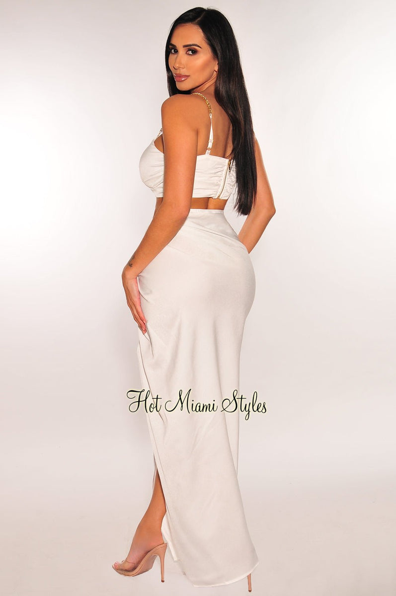 slit skirt swim wear/3color | KNUTH MARF