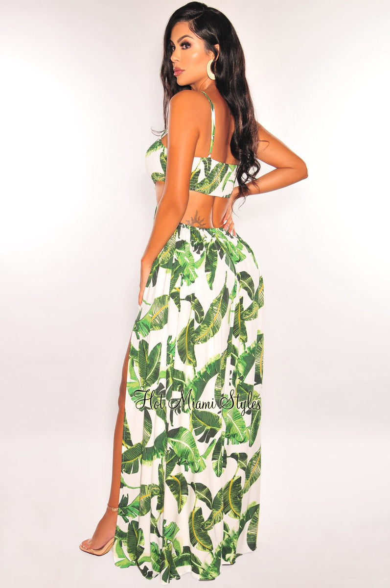 White palm 2025 leaf dress