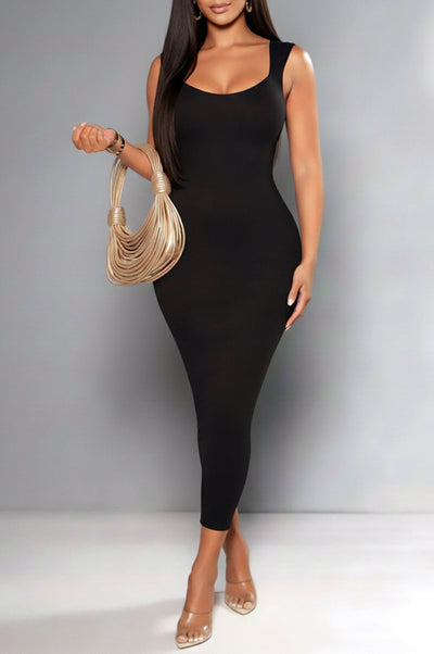 Black Cap Sleeve Sweetheart Dress - Hot Miami Styles