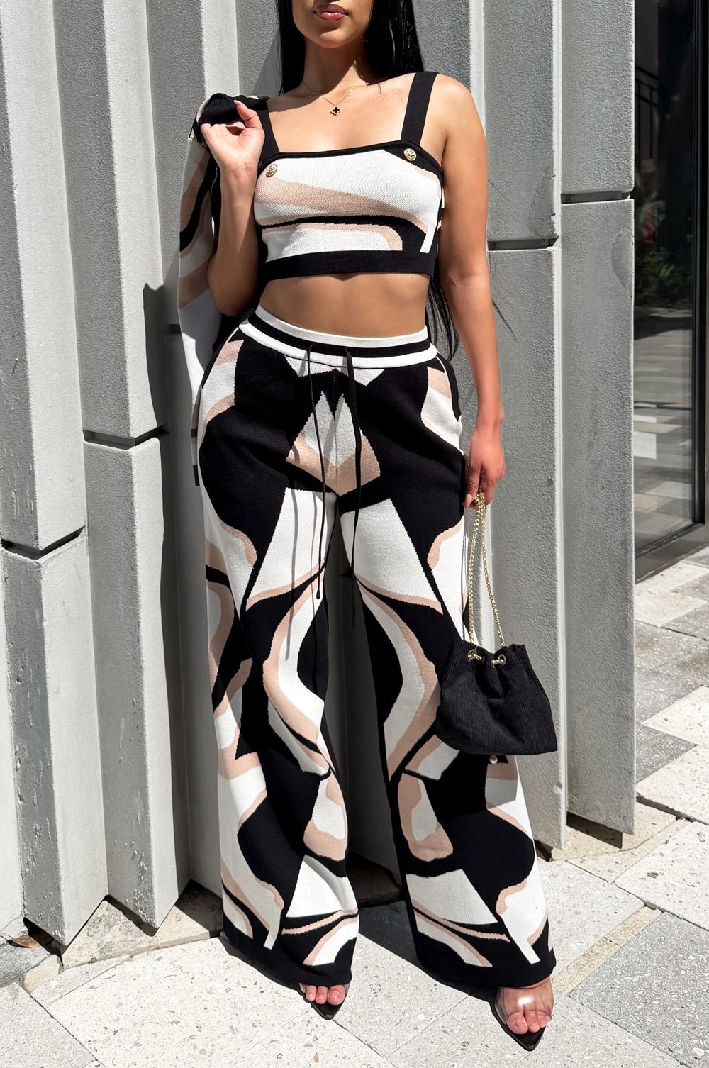 high waisted black dress pants for women Bi-Stretch Straight Leg Pants