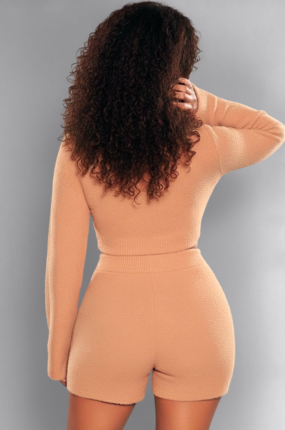 Mocha Bouclé Bell Sleeves Shorts Two Piece Set – Hot Miami Styles Mocha Bouclé Bell Sleeves Shorts Two Piece Set – Hot Miami Styles