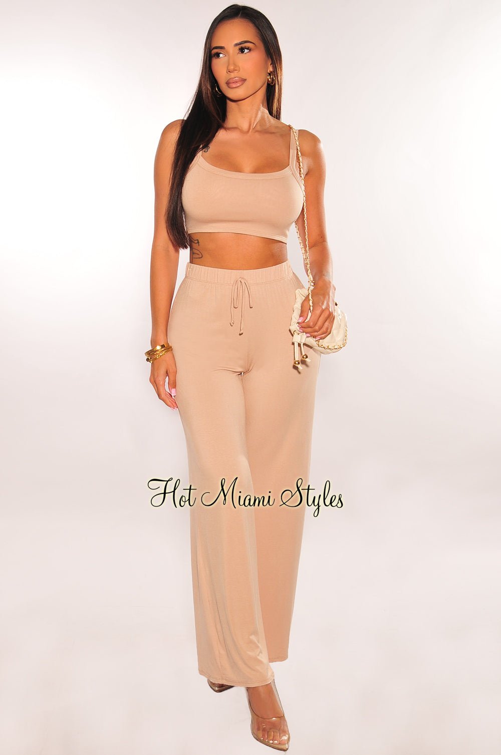 sexy 2 piece suit Pant Set: Womens Lightweight White Two Piece... From Xingyan01, $19.46