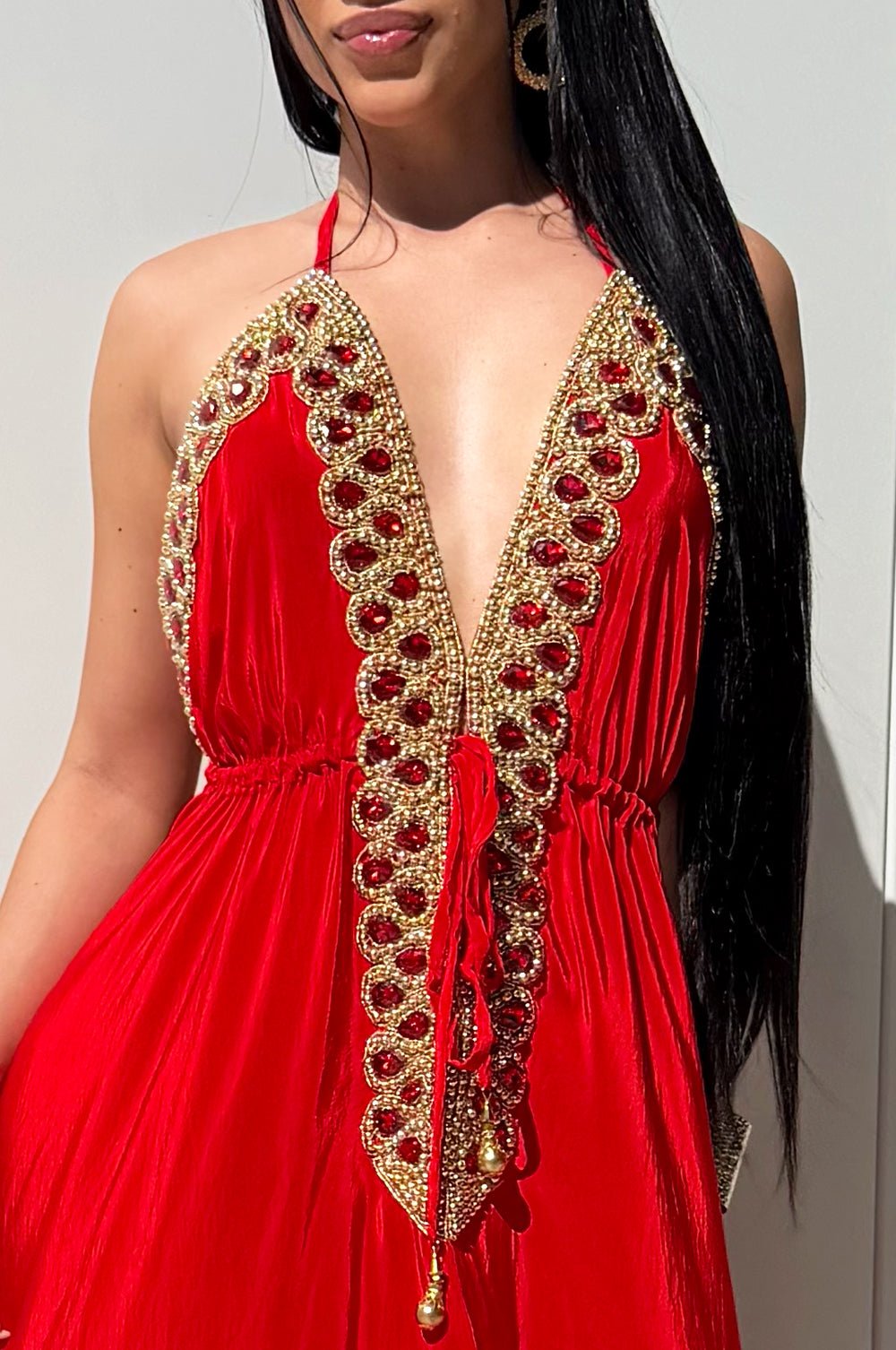 red and gold summer dress Baby Belle of the Ball Occasion Dress main image 0