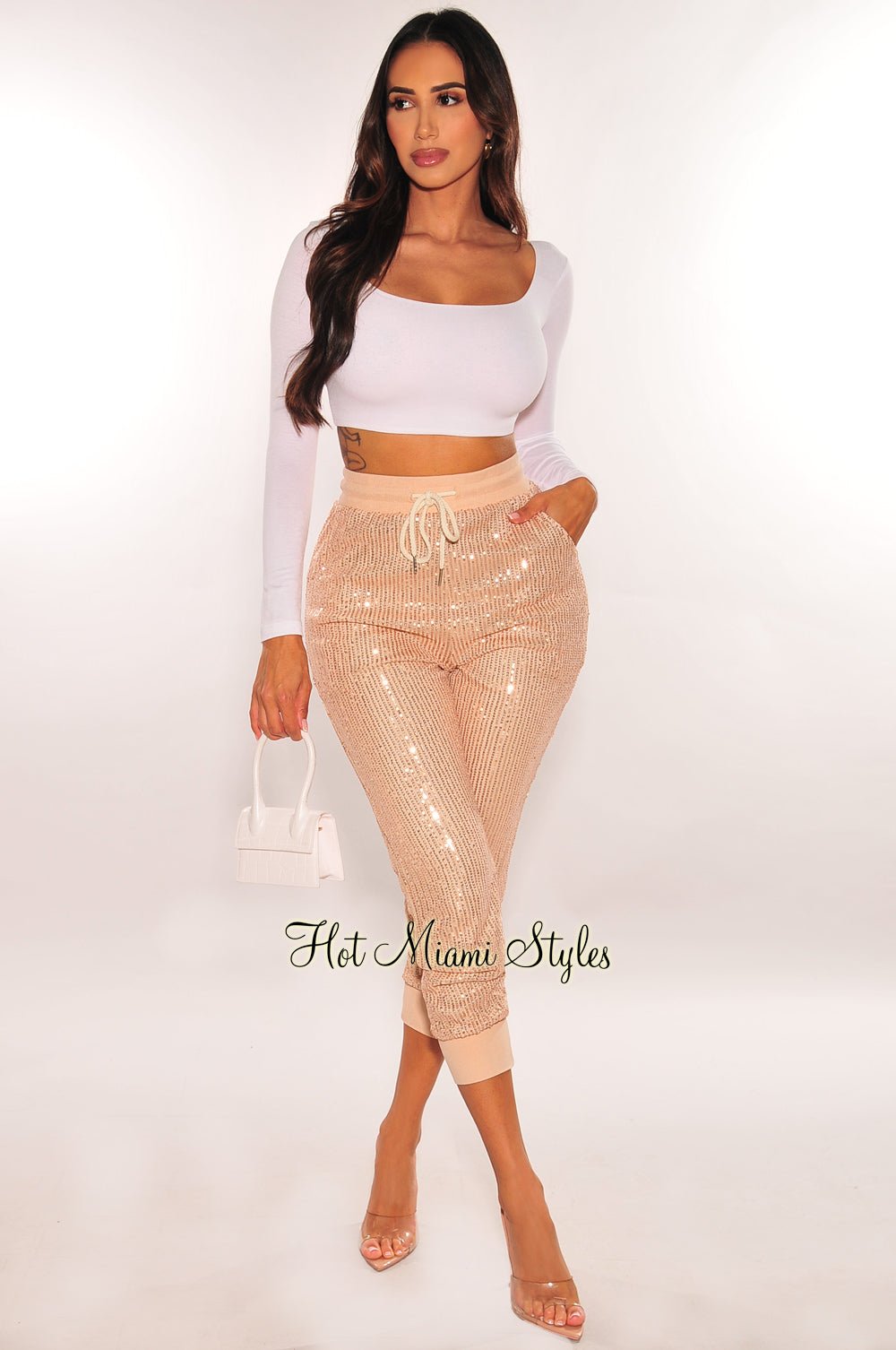 Gold sequin hot pants best sale