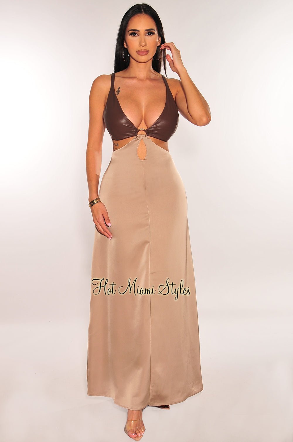 Cut Out dresses  Tagged "brown" Hot Miami Styles