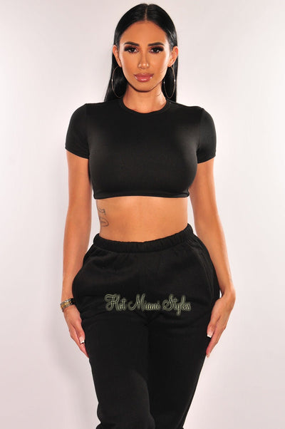 Black Mesh Squared Neck Boned Long Sleeve Bustier Top - Hot Miami Styles
