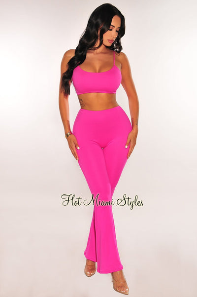 Two-Piece Pants Outfits: Matching Crop Top & Pants Sets & Sexy Pant Suits -  Hot Miami Styles – Tagged pink