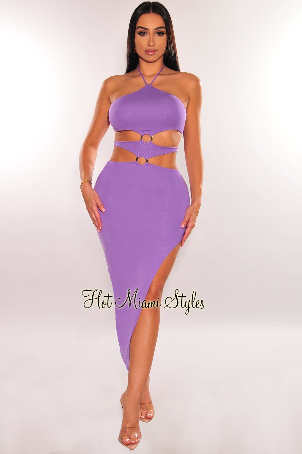 Lavender two hot sale piece dress