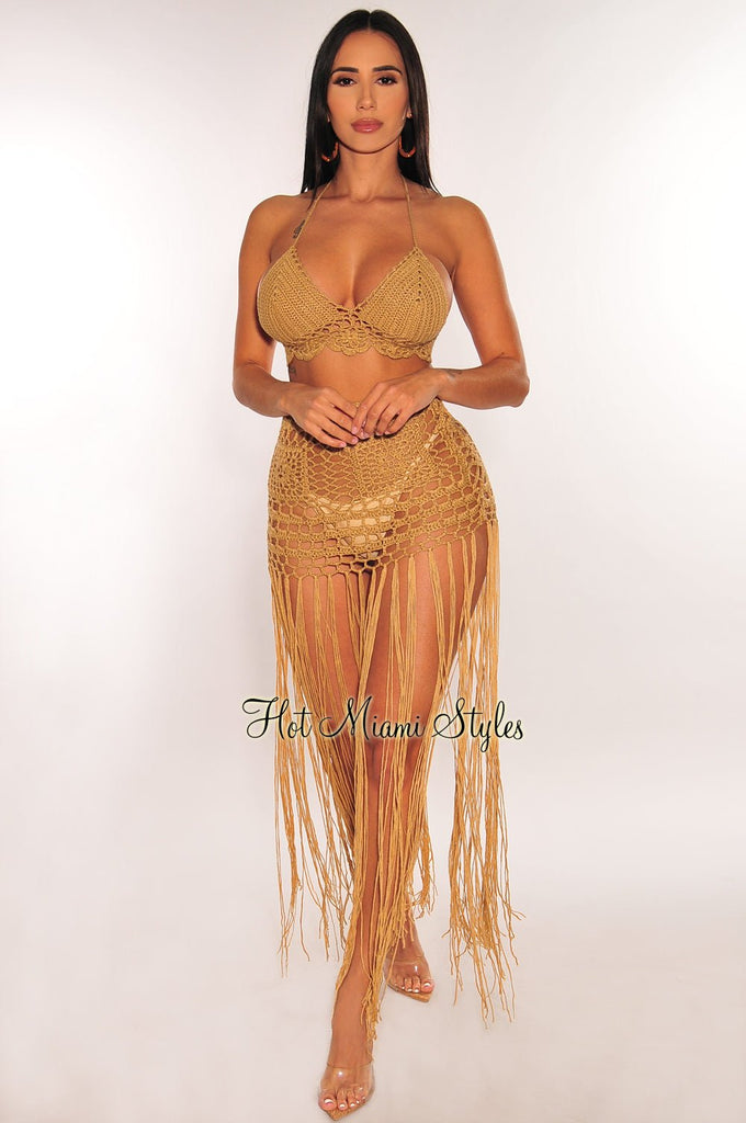 mocha-crochet-halter-v-neck-
