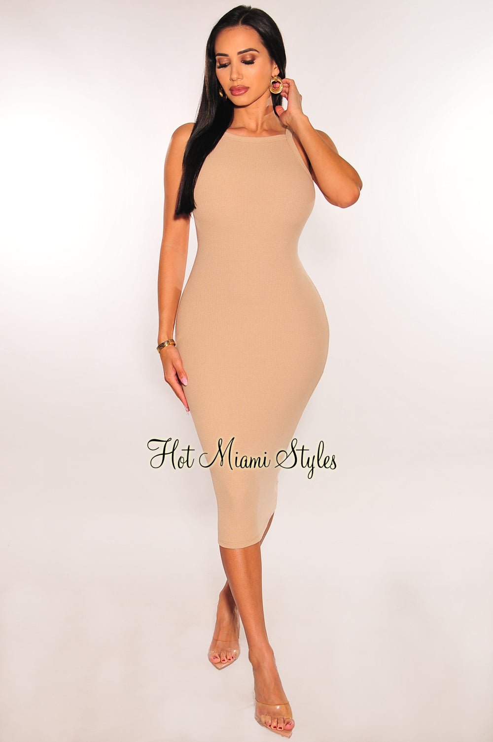 Racerback sales bodycon dress