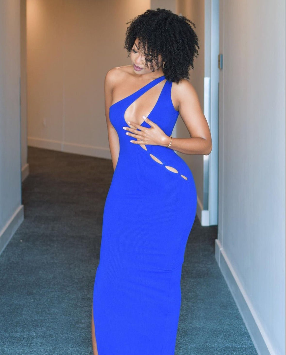 royal-blue-ribbed-one-shoulder-cut-out-slit-dress-hot-miami-styles