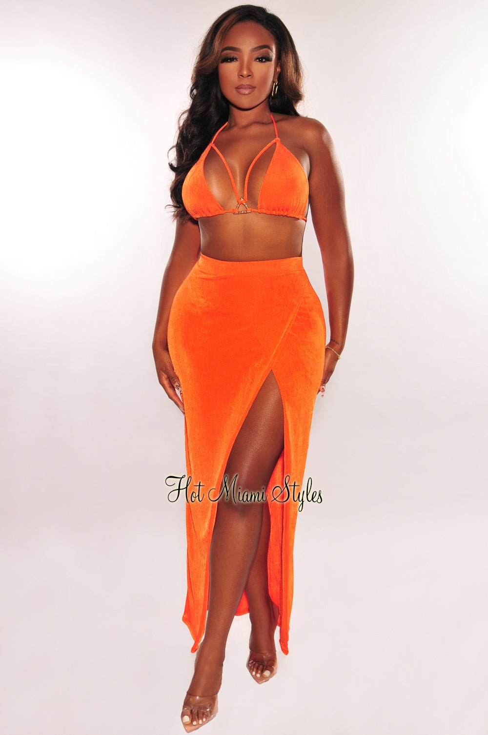 Two Piece Matching Sets Two Piece Dresses Hot Miami Styles Tagged orange